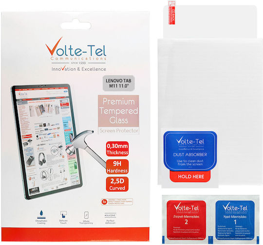 Volte-Tel 2.5D 0.3mm Full Glue Tempered Glass (Lenovo Tab M11)