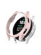 Samsung Galaxy Watch 7 44mm Μισής Κάλυψης Προστατευτική Θήκη Ρολογιού Pc Ροζ