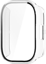 Carcasă de protecție dură cu sticlă temperată încorporată pentru Xiaomi Redmi Watch 5 Lite Transparentă