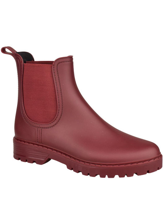 Yfantidis Damen Gummistiefel Burgundisch