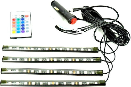 Kit Bandă LED Interior Elegant View 7 Culori Telecomandă Jocuri de Lumini Automate