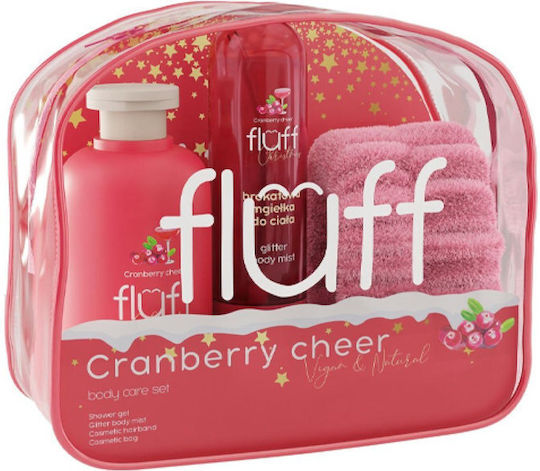 Fluff Body Care Set Îngrijire pentru Hidratare Veselie de Merișoare 3buc