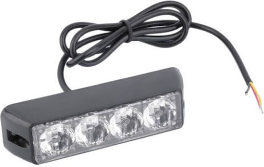 LED Blitzlicht Polizei-Sicherheitsleuchten Rot DC12V 4 LED OEM