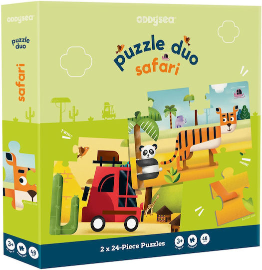 Παιδικό Puzzle Duo, Σαφάρι για 3+ Ετών 48pcs Oddy At Sea