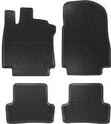 Rubber Mats Geyer & Hosaja Renault Clio 2012-2019 Captur I 2013-2019 4 Pieces Black 873/4c