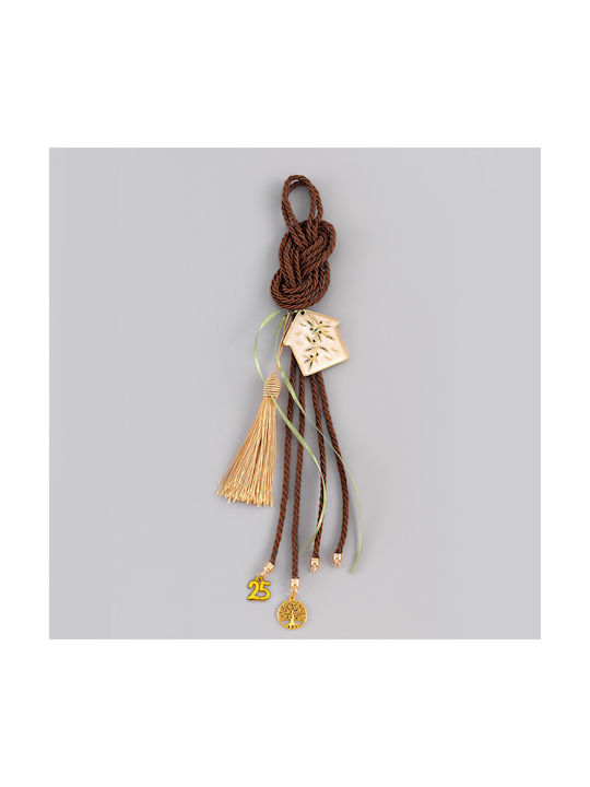 Christmas Hanging Brown Charm Eg19034