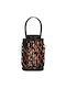 Koopman Glass Lantern Brown 15x15x25cm
