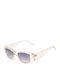 Guess Feminini Ochelari de soare cu Bej Cadru și Albastru Degrade Lentilă GF6192 27W