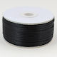 Kyriacou Lace Satin Metallic Black 2mm x 50m