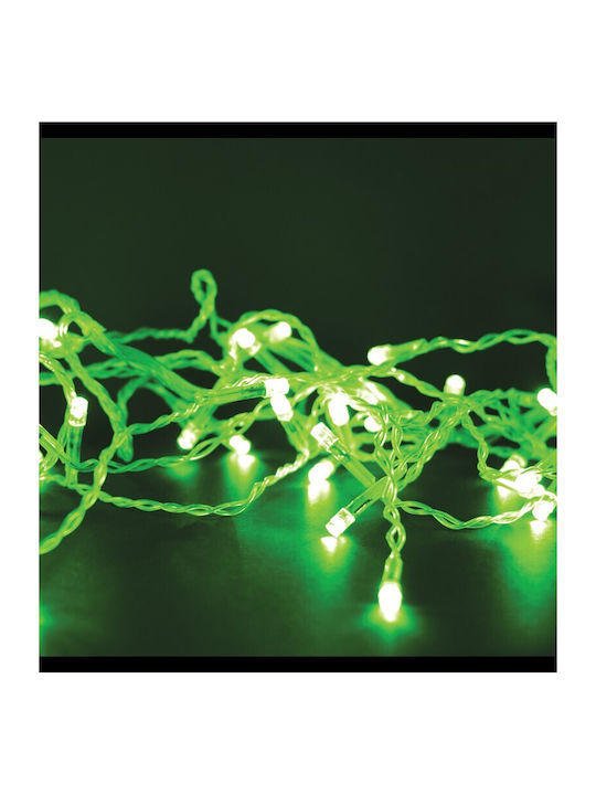 100 Lights LED 10m. Green in String 1pcs