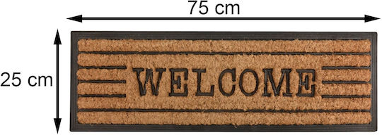 Welcome Outdoor Doormat Shoes 75x25cm