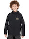 Athletic Kids Cardigan with Hood Black / Metallic Gold B NSW