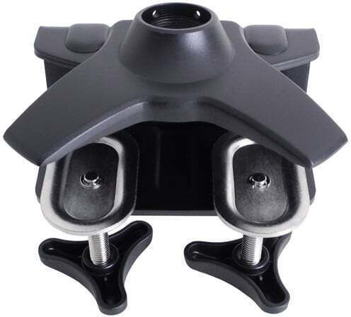 Doppelte Klemmschreibtischklemme 2/3 Armständer Multibrackets 5019 Schwarz