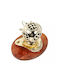 Diving Helmet Decorative with Wooden Base 12.5cm