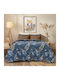 Lino Home Пухено Куинсайз 220x240бр Petunia Син 350 г/м²Gsm