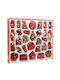 Hängendes Ornament Mix Schmuckstücke Hölzern Mehrfarbig 18.1x22.5cm Set 30Stück