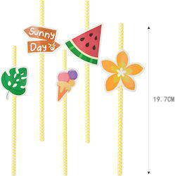 Papierstrohhalme Party 19,7 cm 5 Stück 37110 Tp...