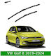 Front Wiper Blade Set Vw Golf 8 2019-2024 650mm 450mm Bosch Aerotwin 3398000073 26" & 18" 2 Pieces