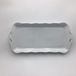 Cmielow Serving Platter Rectangular made of Porcelain White 38cm