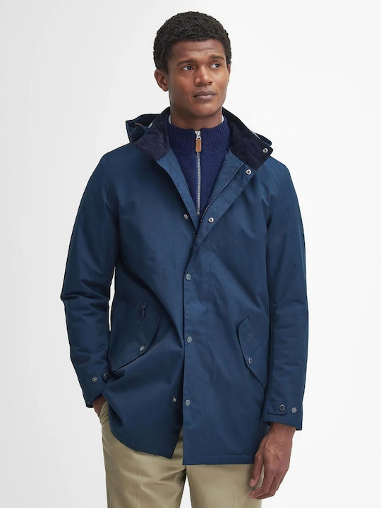 Barbour Winter Jacket Waterproof Blue