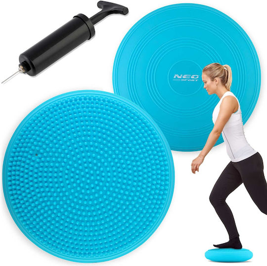 NEO Sport Μαξιλάρι Ισορροπίας Μπλε με Διάμετρο 33cm