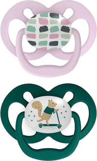 Dr. Brown's Advantage Pacifiers Silicone Purple-Green for 6-18 months 2pcs