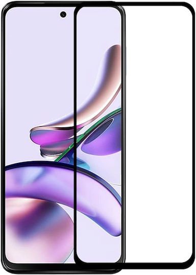 Techwave 5D 0.3mm Full Glue Full Face Tempered Glass Black (Moto G13/G23)
