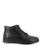 Leather Women's Ankle Boots Black