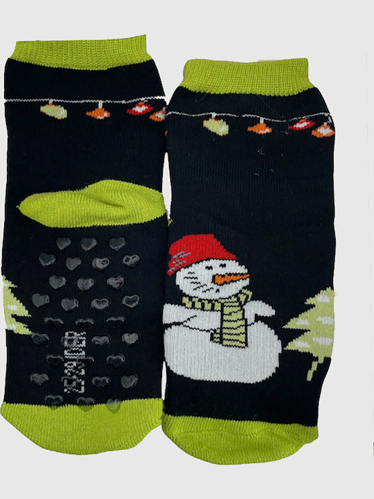IDER Kindersocken Rutschfest Schwarze