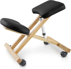 Τροχήλατο Σκαμπό Μασάζ Φυσικοθεραπείας Κneeling Stool Μαύρο