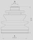 Set of Outer CV Joint Boots Vito 638
