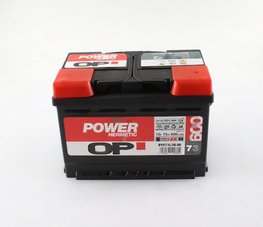 Baterie Op Power 12v 73a 600cca 278x175x175 Δξ By073l3b.00