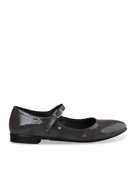 Damen Ballerinas in Gray Farbe