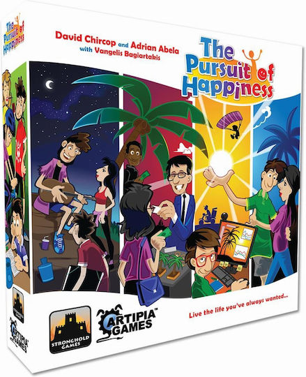 Board Game The Pursuit of Happiness for 1-5 Players 12+ Years Old (EN) Artipia