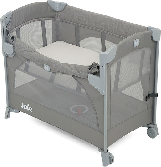 Joie Babywiege Kubbie mit Matratze Seitliche Öffnung und Rädern Grau Joie Babywiege Kubbie mit Matratze Seitliche Öffnung und Rädern Grau