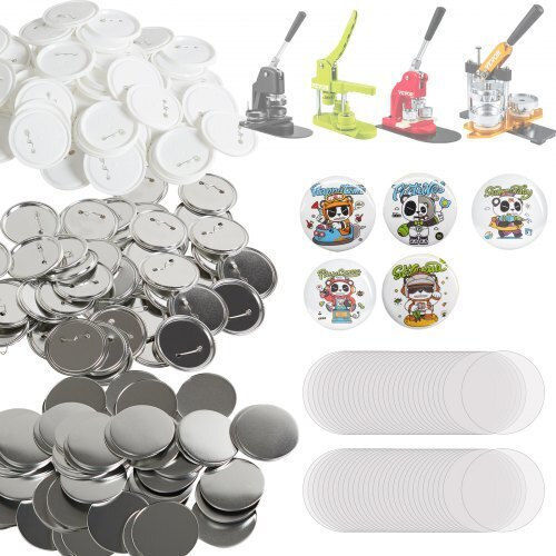 Set of 200 Buttons 75mm Button Maker Machine Vevor Xzgslh75mm200w5sav0