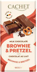 Cachet Chocolate Milk Brownies & Pretzel 180gr