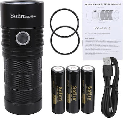 Sofirn Sp36 Pro Taschenlampe 8000 Lumen Helligkeit Luftfahrt-Aluminium 18650 Batterie 60