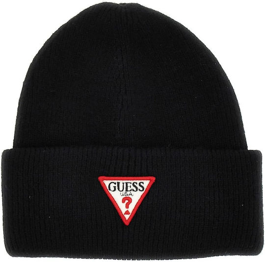 Beanie Unisex Beanie Gestrickt in Schwarz Farbe