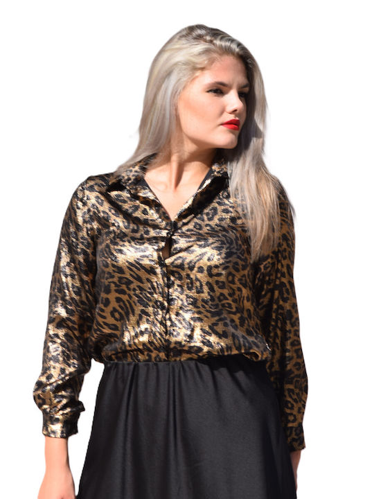 Bisou Women's Long Sleeve Shirt LEOPAR