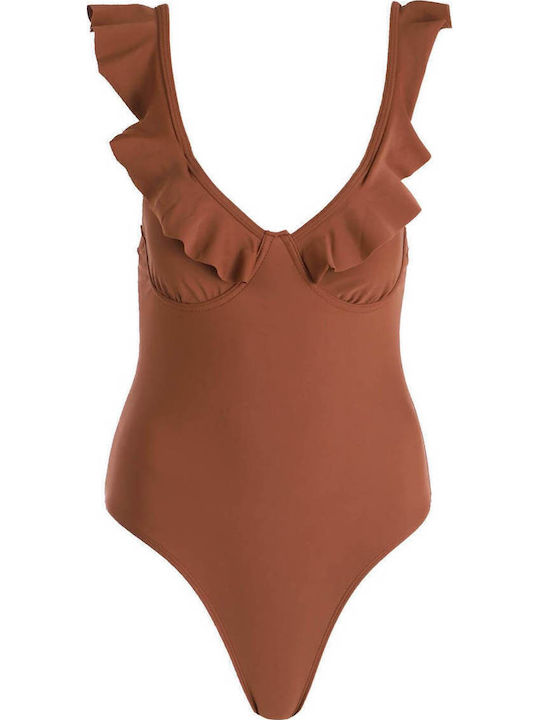 Luigi Brown Swimsuit One Piece