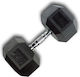 X-FIT Дъмбел Шестоъгълник Гумен 1 x 30кг
