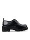 Chunky Brogues Leder Damen Oxfords in Schwarz Farbe