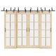vidaXL Sliding Door Mechanism for Middle Door 305cm Black