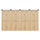 vidaXL Sliding Door Mechanism for Middle Door 400cm Black