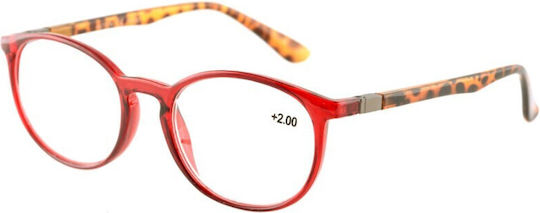MONDE Ochelari de citit +1.75 în culoarea Roșu C21053RED175.