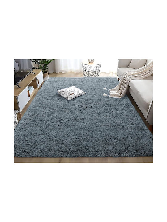 Fluffie Anti-slip Rug Rectangular Gray