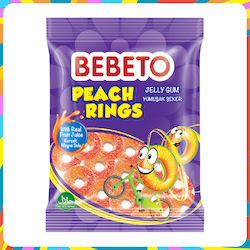 Bebeto Jelly Peach Rings 80g