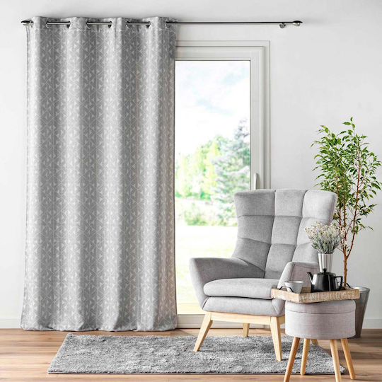 Atmosphera Vorhang mit Grommets Lc Gallena Grau 140x260cm
