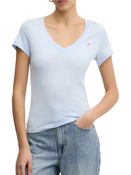 Tommy Hilfiger Γυναικείο T-shirt Γαλάζιο